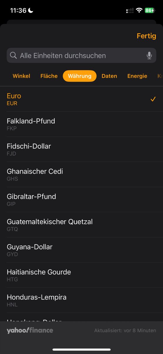 Nach 15 Jahren iOS habe ich festgestellt, dass der Rechner mit einem einfachen Klick auf das Taschenrechnersymbol Umrechnungen aller Einheiten, Wechselkurse etc ausführt. 
Seit welcher Version geht das?