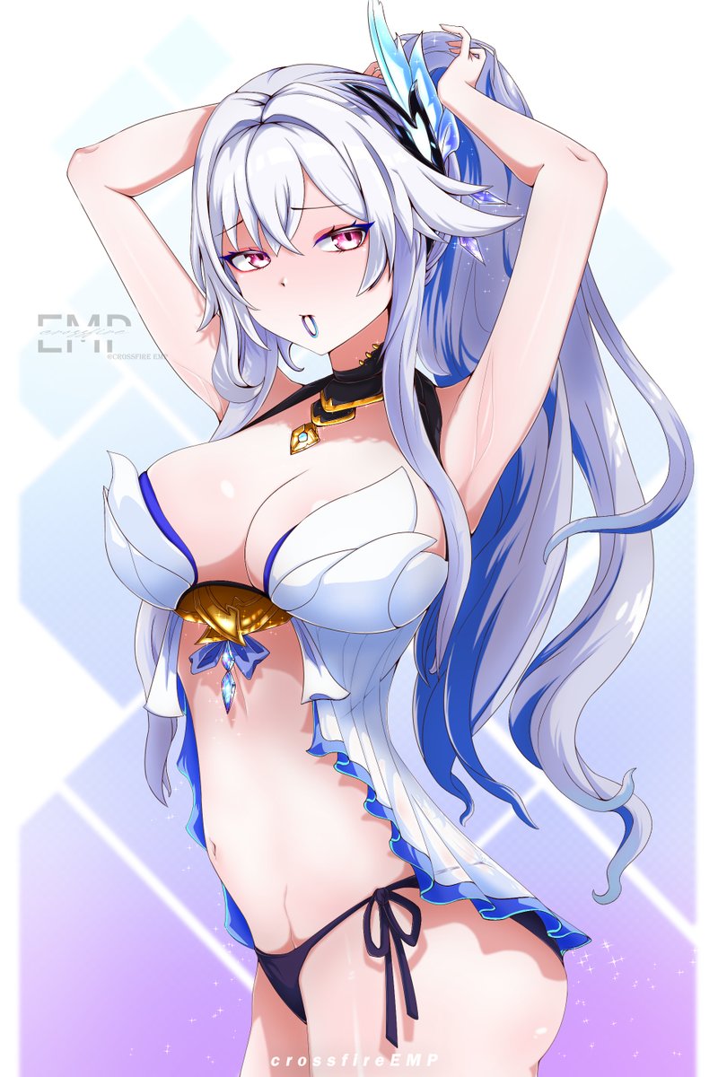 CrossfireEMP's tweet photo. ❄️ Skirt❄️
Master Swordswoman of Dimensions☄️✨
-บอกแล้วว่าวาดเสร็จใน 3 วัน ไม่ใช่ผ๊ม55555
#原神 #GenshinImpact #Genshin #Skirk #fanart #Genshinfanart #EMP_ART https://t.co/Im93kvx0Ym