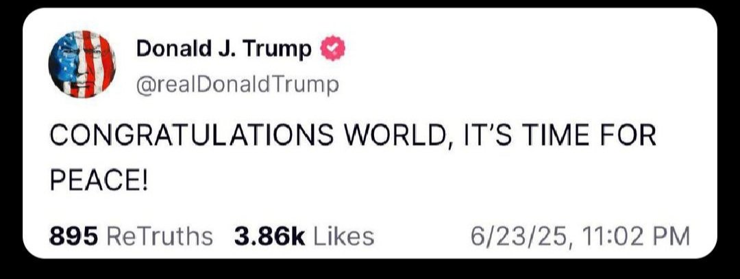 Certains nous inventent des scénarios hollywoodiens d'un Trump anti-israelien...
Moi je vois le résultat :
- Le génocide palestiniens à Gaza
- La colonisation juive en Cisjordanie qui n'a jamais été aussi forte
- Le Liban sud en champ de ruines et le Hezbolah considérablement