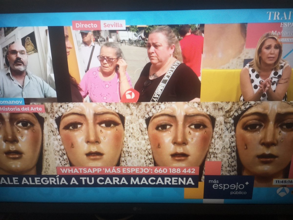 Susana Griso en Atresmedia ha dedicado más tiempo a la manifestación en Sevilla por unas pestañas de una Virgen que a la huelga de los trabajadores del metal en Cádiz.