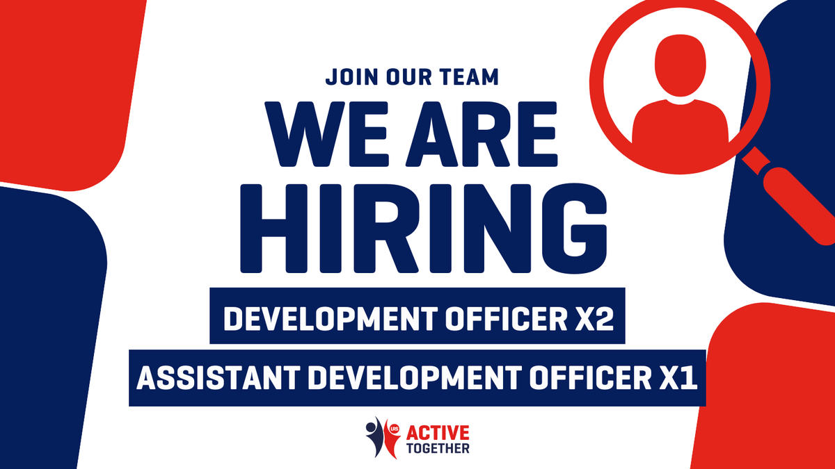 ActiveLLROrg's tweet image. We&apos;re hiring a #DevelopmentOfficer and #AssistantDevelopmentOfficer. If you&apos;re experienced in physical activity, health, or community development &amp;amp; have a background in partnership working, we want to hear from you 🚨👀  

Apply today: ow.ly/hGie50WfjRc 

#LetsGetMovingLLR
