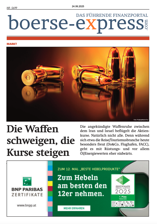 rgillinger's tweet photo. Die Waffen schweigen, die Kurse steigen - Premium Newsletter 24.06.2025 - News von Agrana, AT&amp;S, EuroTeleSites, OMV, Pierer Mobility, ReGuest, Strabag - Mehr zu Bawag und RWT. https://t.co/ey8IJGSZQz https://t.co/ASR12LY3sG
