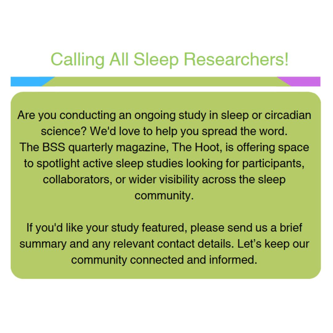 Contact us at: admin@sleepsociety.org.uk