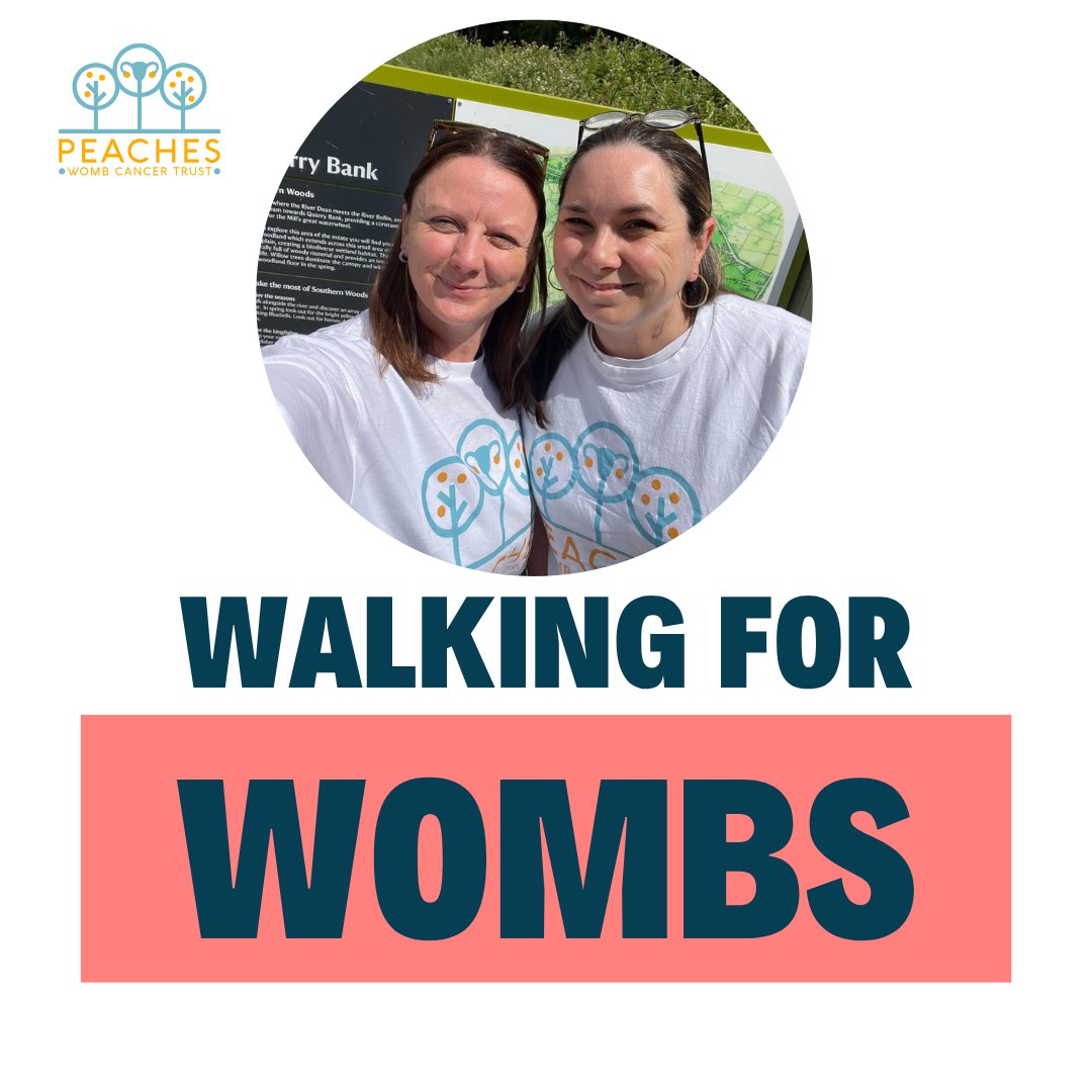 peachestrust's tweet image. Julia, Peaches’ Operations Executive (on right), is Walking for Wombs this June, with a goal of 250k steps.
It's not too late to Walk for Wombs, let us know if you do - fundraising@peachestrust.org
#WombCancer #endometrialcancer #uterinecancer
#walkforwombs #fundraising