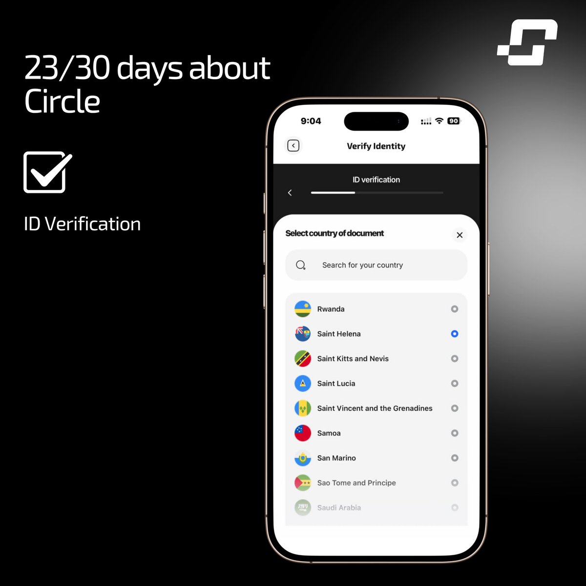 Day 23/30 of <a href="/CirclebyCelia/">Circle</a> Features! 

Today, we’re introducing the "ID Verification" feature. Easily verify your identity by selecting your country and document type—no hassle involved! Supports over 100+ countries. Circle is coming soon to iOS and Android. Stay tuned for more