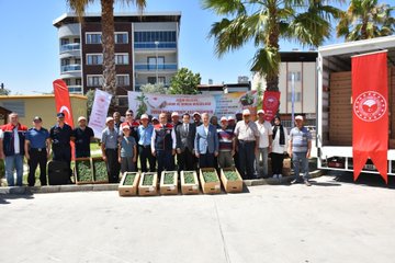 Yetkililerin konuşması sırasında çekilen bir fotoğraf