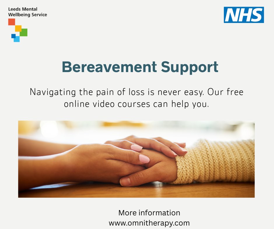 Grief doesn’t always shout. Sometimes it whispers, pulling you into silence.
If you’ve recently been bereaved, our free online sessions can help you understand your feelings + cope gently with grief.
Sign up via our website 👇leeds.omnitherapy.org/courses/online
📞 Or call 0113 843 4388