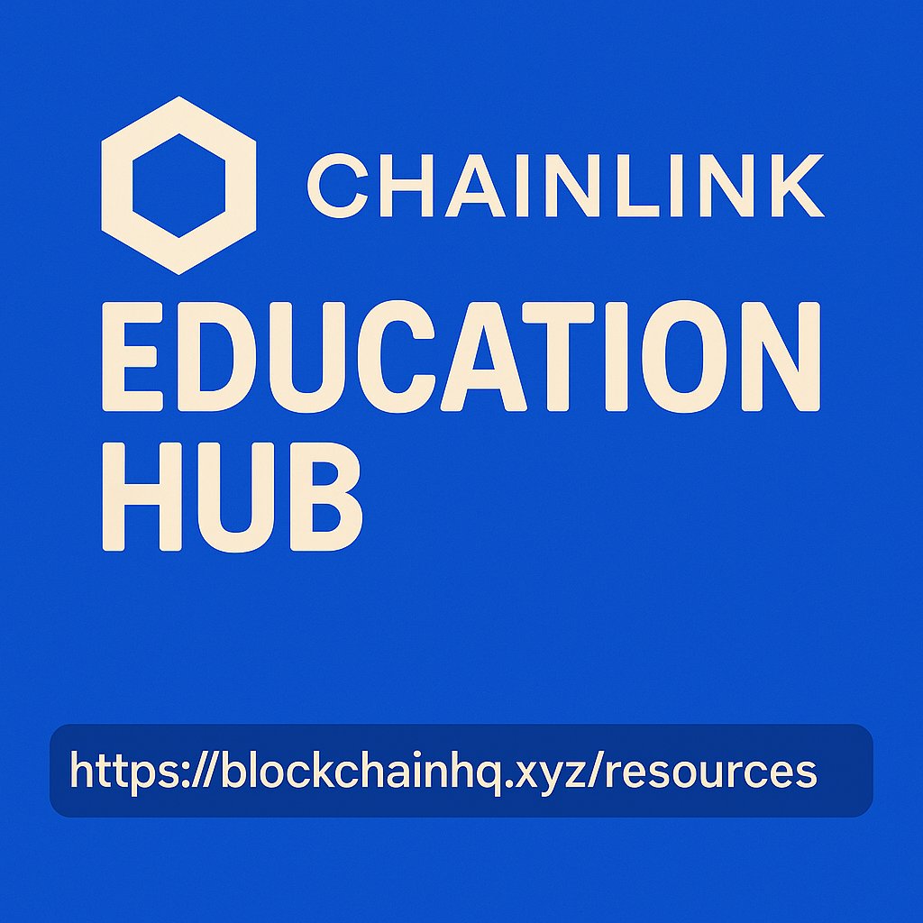 blockchainhqxyz's tweet image. Day 42 of 100: Chainlink Education Hub
Chainlink connects smart contracts to real-world data, powering everything from DeFi to gaming.
The @chainlink Education Hub breaks it down in a simple way, helping you understand oracles, data feeds, and how to use them in your Web3…