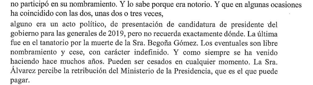 “En el tanatorio por la muerte de Begoña Gómez”. Parece que en la exposición razonada, al Juez Peinado le ha traicionado el subconsciente.