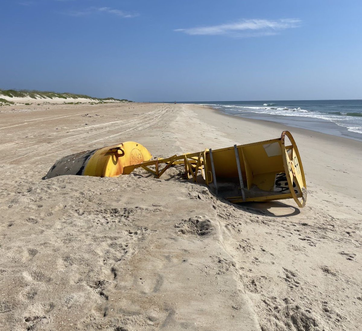 NCDOT NC12 (@ncdot_nc12) on Twitter photo Heads up! There will be a brief (less than 10 minute) safety closure of NC12  just north of Avon sometime between 8 and 11 a.m. Thursday (6/26) while a large (more than 5 ton) Coast Guard sea buoy is removed from the beach. More details here:  bit.ly/3TC4U7t Heads up! There will be a brief (less than 10 minute) safety closure of NC12  just north of Avon sometime between 8 and 11 a.m. Thursday (6/26) while a large (more than 5 ton) Coast Guard sea buoy is removed from the beach. More details here:  bit.ly/3TC4U7t
