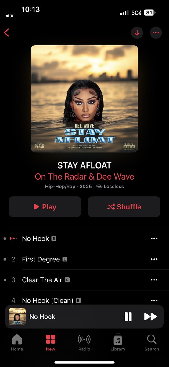 Baggzforever's tweet photo. “STAY AFLOAT” EP💽 @Deewaveee OUT NOW‼️

Available @AppleMusic 

Executive Produced by: @fritz_hydt &amp; @OnTheRadarRadio 

#DeeWaveee 🏄🏽‍♀️✨ #OnTheRadar 🔊🔊 https://t.co/cwfCACDrQa