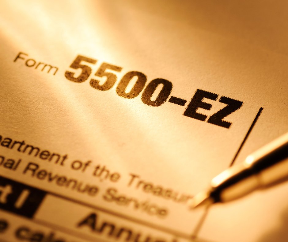 Tax Deadline Approaching: Form 5500-EZ – July 31🏦

If you’re self-employed and you have a qualified retirement plan, such as a solo 401(k), Form 5500-EZ must be filed with the IRS once the assets in the plan exceed $250K. You (the business owner) are the plan administrator or
