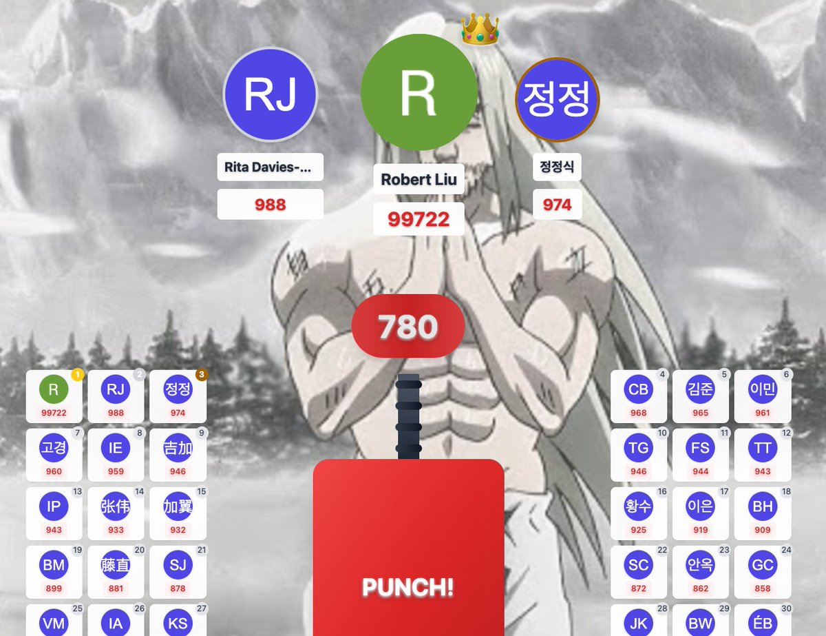 Gratitude Punch is almost here!

Just tap - your punches get ranked globally.
And starting from our Product Hunt launch, your best punches will be recorded forever. 🏆

This app is inspired by <a href="/MrBeast/">MrBeast</a> counting challenge, I thought what if you count wrong, what if your life gems