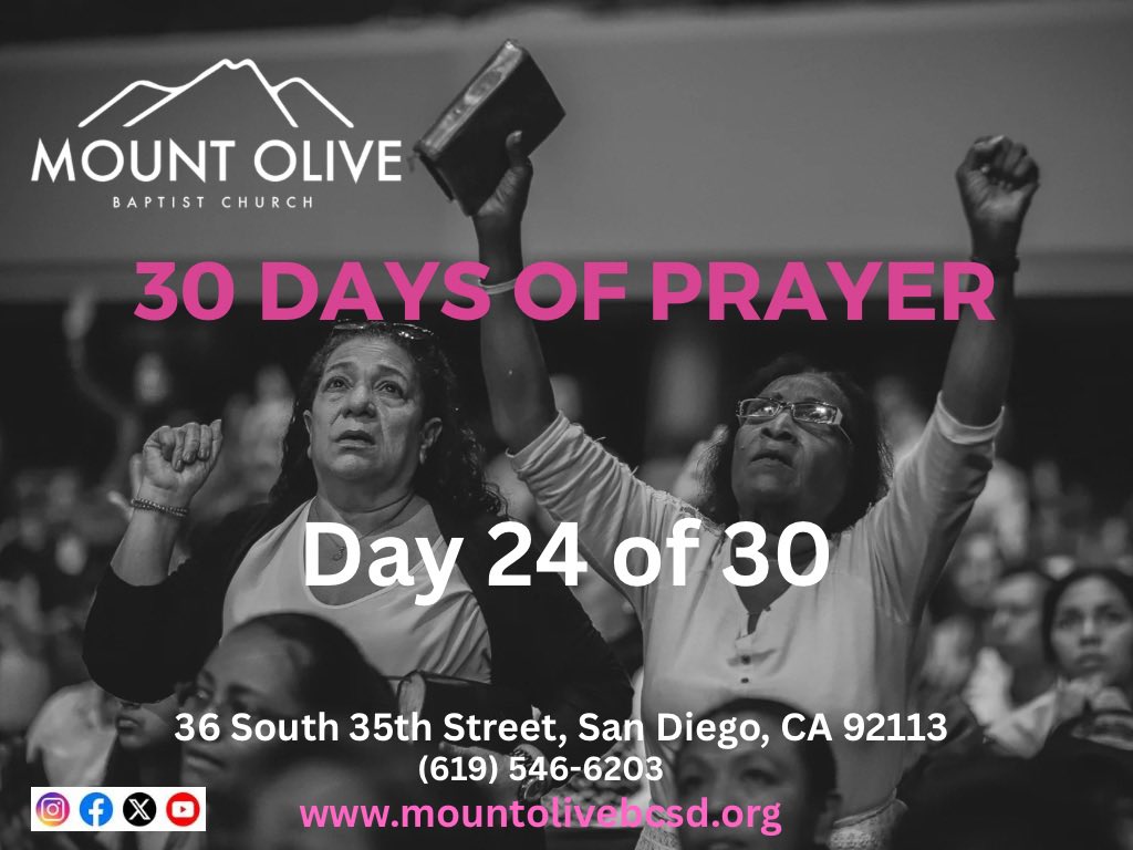 Day 24
Prayer to not be judgmental 
James 4:12