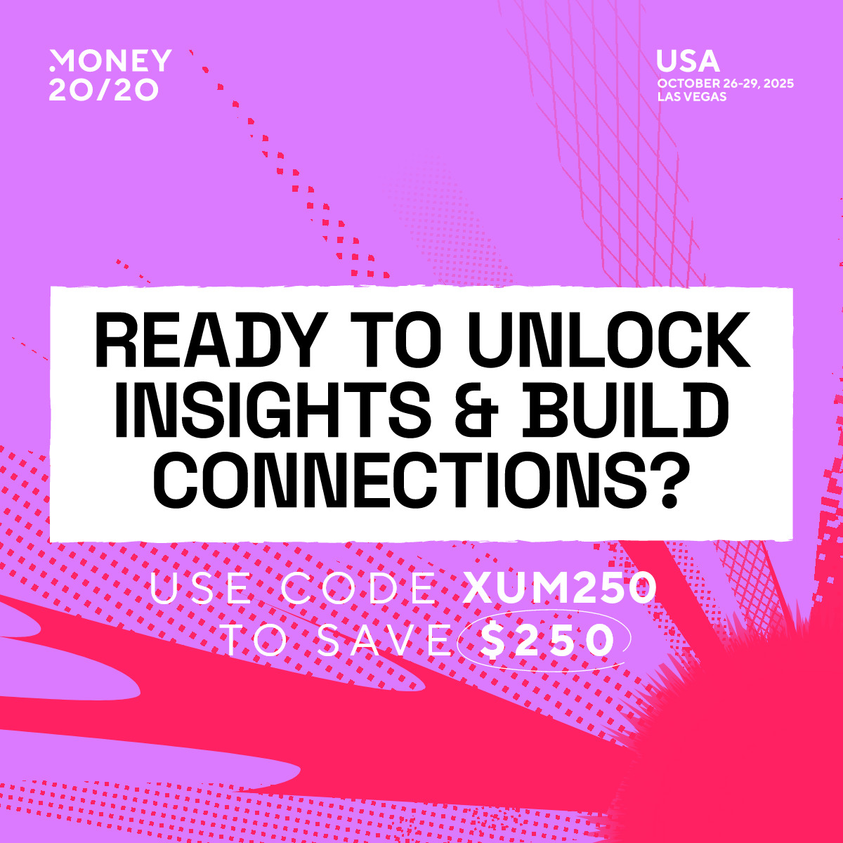 Xero User Magazine (@xumagazine) on Twitter photo 💰 Use code XUM250 for a sweeter deal on #Money2020USA! Pass price increases after June 27.
Join where money does business to accelerate deals, form new partnerships, raise your profile, make breakthroughs & more.
🎟️ Get your pass: tinyurl.com/2ve7cs6b
<a href="/money2020/">Money20/20</a> 💰 Use code XUM250 for a sweeter deal on #Money2020USA! Pass price increases after June 27.
Join where money does business to accelerate deals, form new partnerships, raise your profile, make breakthroughs & more.
🎟️ Get your pass: tinyurl.com/2ve7cs6b
<a href="/money2020/">Money20/20</a>