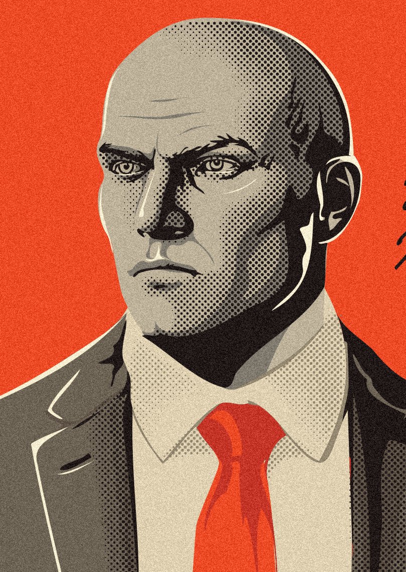 DesignPica's tweet image. Fit the moment, dress the part. Hitman retro advert design #hitman #posterdesign #agent47