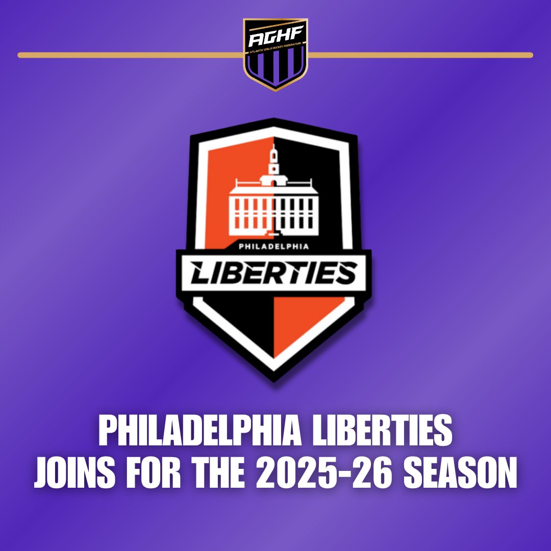 🚨 New Member Alert! 🚨

The Philadelphia Liberties are joining the AGHF for the 2025-26 season! 🏒 

📰 Read the full announcement:
🔗 atlanticgirlshockeyfederation.com/philadelphia-l…

#AGHF #PhiladelphiaLiberties #GirlsHockey #202526Season