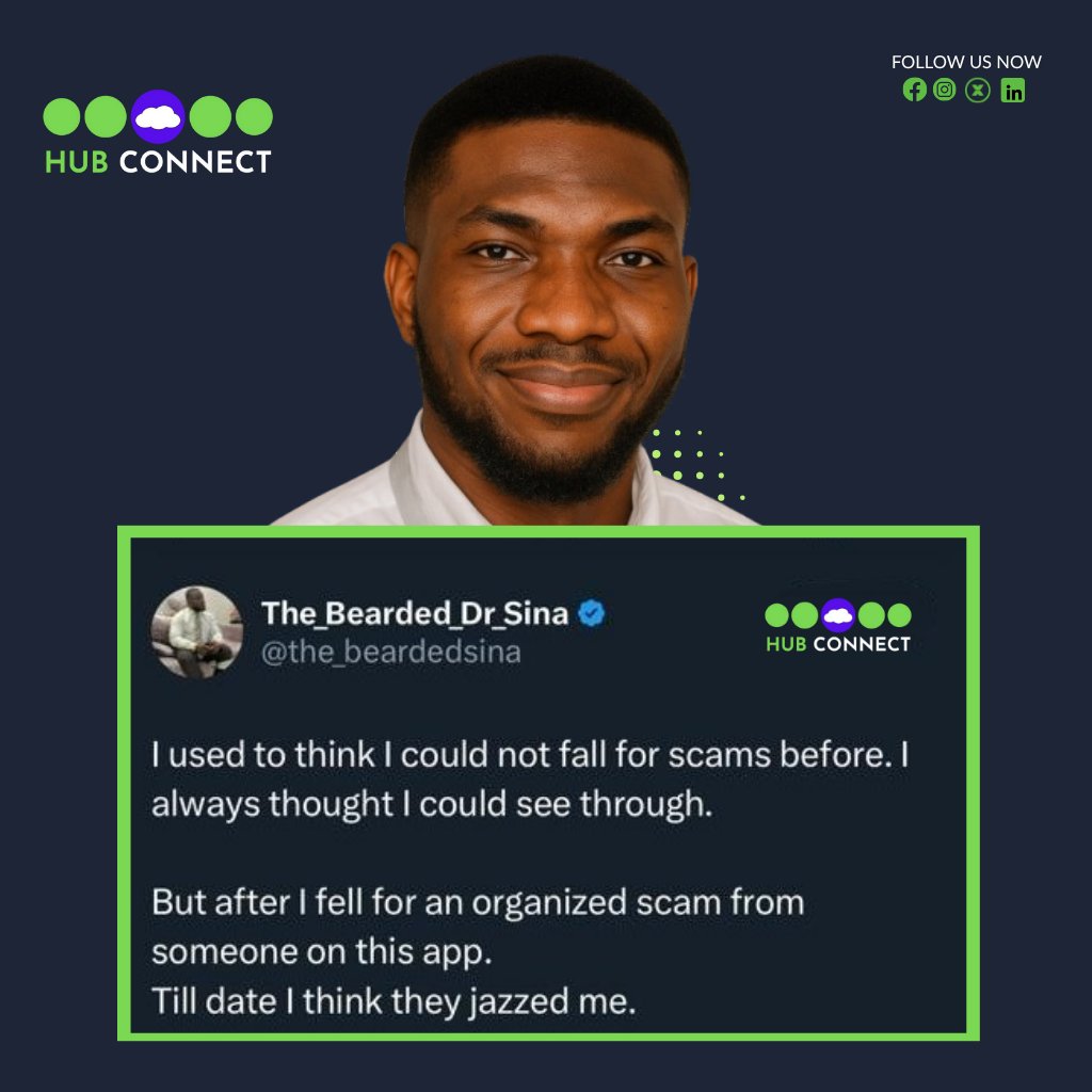 hubconnecthq's tweet image. What was the last scam you fell for?

#AbujaTwitterCommunity #Naira