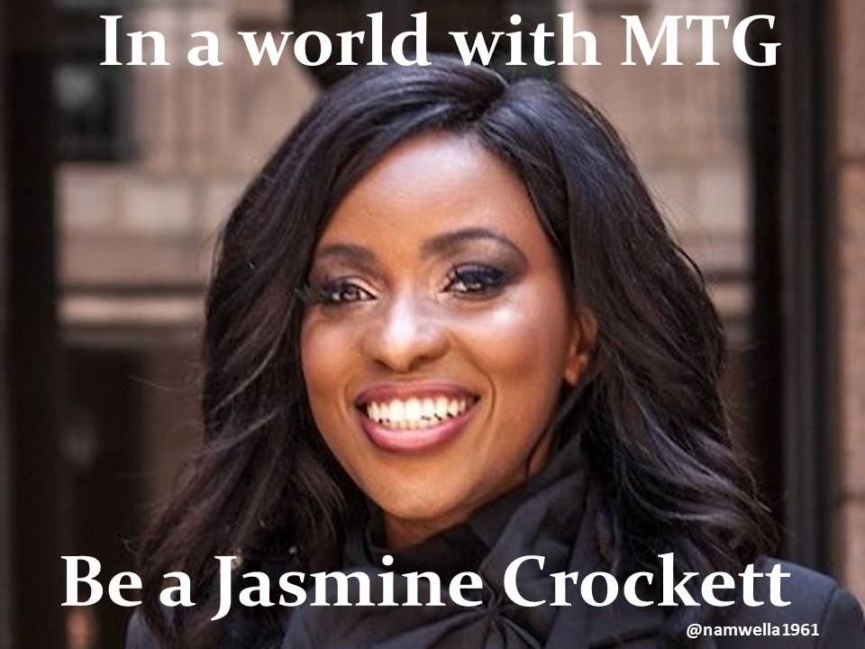 Trump and the MAGAts are furious at Jasmine Crockett again. 😅
#TrumpIsWarCriminal Make My Day #TrumpisaNationalDisgrace #MAGAMorons #TrumpIsUnfitForOffice #MAGACultMorons