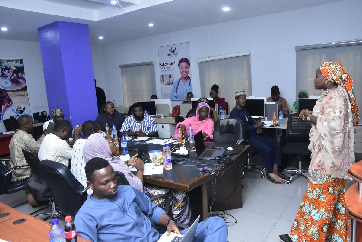 Daily_TrustF's tweet image. TrustTV's Head of Documentary Production, Amina Yuguda, during her session