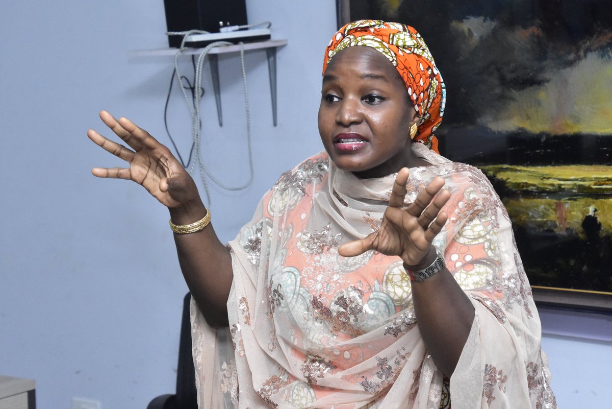 Daily_TrustF's tweet image. TrustTV's Head of Documentary Production, Amina Yuguda, during her session