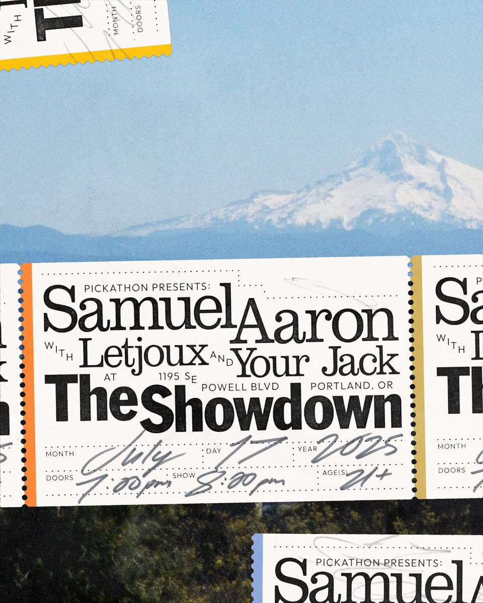 First ever Portland headline show! At <a href="/showdownpdx/">The Showdown</a> July 17th
Get your tickets: showdownpdx.com/tm-event/samue…