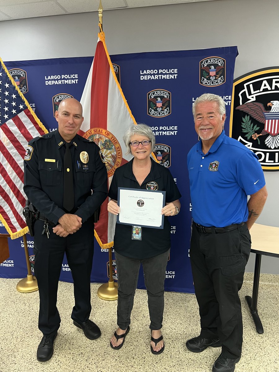 Congrats to our newest Volunteers in Policing! 🎉

The Largo Police Department is proud to welcome these dedicated community members to our VIP program. 

The VIP program is essential to our department. We are grateful for their service and proud to have them on board!
