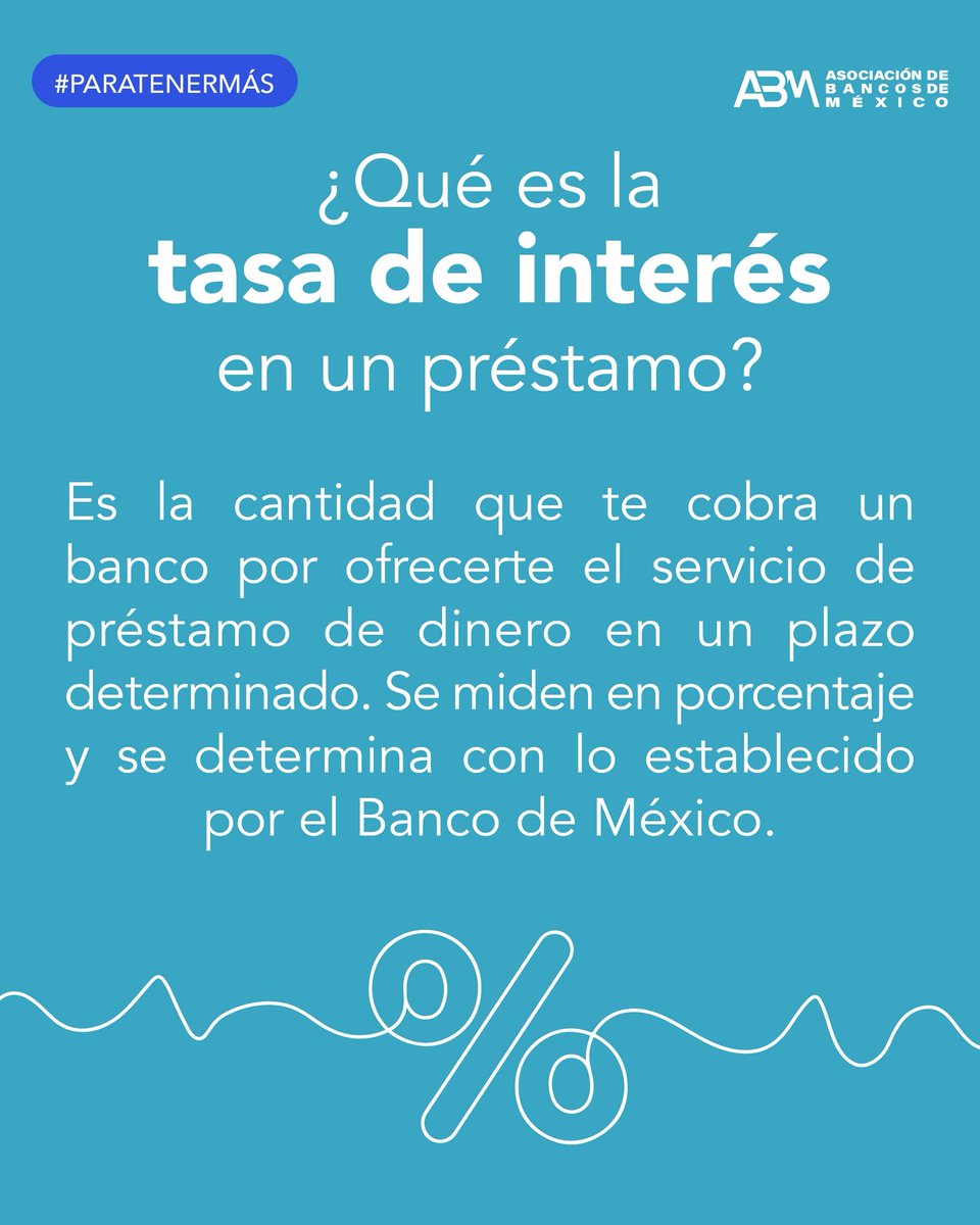 Ahora que ya sabes lo que es la tasa de interés, antes de pedir un crédito bancario o elegir una tarjeta de crédito, compara y elige lo que mejor se adapte a tus necesidades.

#ParaTenerMás #Ahorro #TasaDeInterés #Crédito #ABM