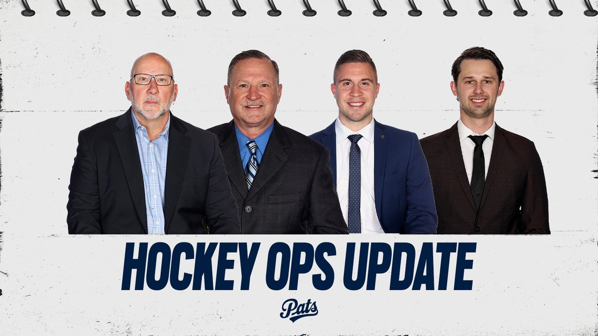 Regina Pats (@whlpats) on Twitter photo NEWS📰: Dale Derkatch has been named the 21st GM in Pats history following Alan Millar's departure to <a href="/HockeyCanada/">Hockey Canada</a> as he has accepted a position as the GM of their Program of Excellence!
Tristan Frei has been promoted to AGM, and Max Paddock to Manager, Hockey Operations!
MORE NEWS📰: Dale Derkatch has been named the 21st GM in Pats history following Alan Millar's departure to <a href="/HockeyCanada/">Hockey Canada</a> as he has accepted a position as the GM of their Program of Excellence!
Tristan Frei has been promoted to AGM, and Max Paddock to Manager, Hockey Operations!
MORE