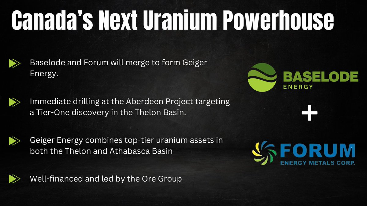 Baselode Energy - $FIND #Uranium (@baselodee) on Twitter photo Baselode Energy and <a href="/ForumEnergyMC/">Forum Energy Metals Corp</a> Combine to Create a New Force in Canadian Uranium Exploration
Full release 👉 bit.ly/448J7e1 Baselode Energy and <a href="/ForumEnergyMC/">Forum Energy Metals Corp</a> Combine to Create a New Force in Canadian Uranium Exploration
Full release 👉 bit.ly/448J7e1