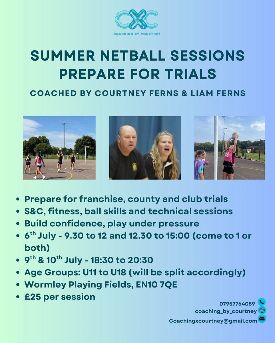 Trials are fast approaching and we want to help you be as ready as you can be! 💪🏼 

4 sessions available to get you trials ready! We look forward to seeing you and watch you smash trials! 

DM us to sign up now! Limited spaces so be fast, we don’t want you to miss out! 🏐
