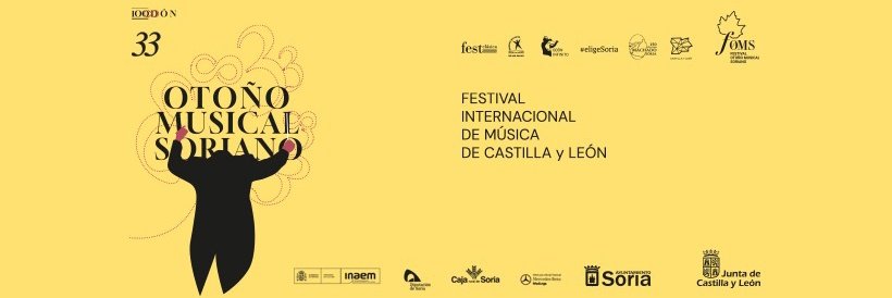 FOMS (@omusicalsoriano) on Twitter photo Conoce toda la programación del 33° Festival Otoño Musical Soriano.
festivalotonomusical.soria.es
<a href="/Ayto_Soria/">Ayuntamiento de Soria</a> <a href="/jcyl/">Junta de Castilla y León</a> <a href="/INAEM_Cultura/">INAEM</a> <a href="/FestClasica/">FestClásica</a>
#Música #Cultura #Conciertos #CulturaenSoria #eligeSoria Conoce toda la programación del 33° Festival Otoño Musical Soriano.
festivalotonomusical.soria.es
<a href="/Ayto_Soria/">Ayuntamiento de Soria</a> <a href="/jcyl/">Junta de Castilla y León</a> <a href="/INAEM_Cultura/">INAEM</a> <a href="/FestClasica/">FestClásica</a>
#Música #Cultura #Conciertos #CulturaenSoria #eligeSoria