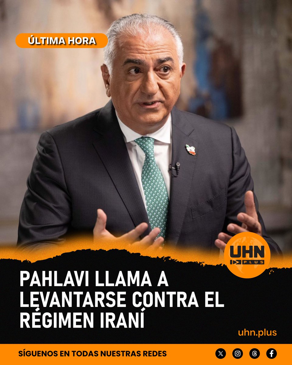 🇮🇷 | El príncipe heredero Reza Pahlavi llama al pueblo iraní a entrar en la “fase final” contra el régimen y advierte a los militares: “Están siendo observados, esta es su última oportunidad”. Pide al mundo no rescatar a “un régimen terrorista al borde del colapso”.