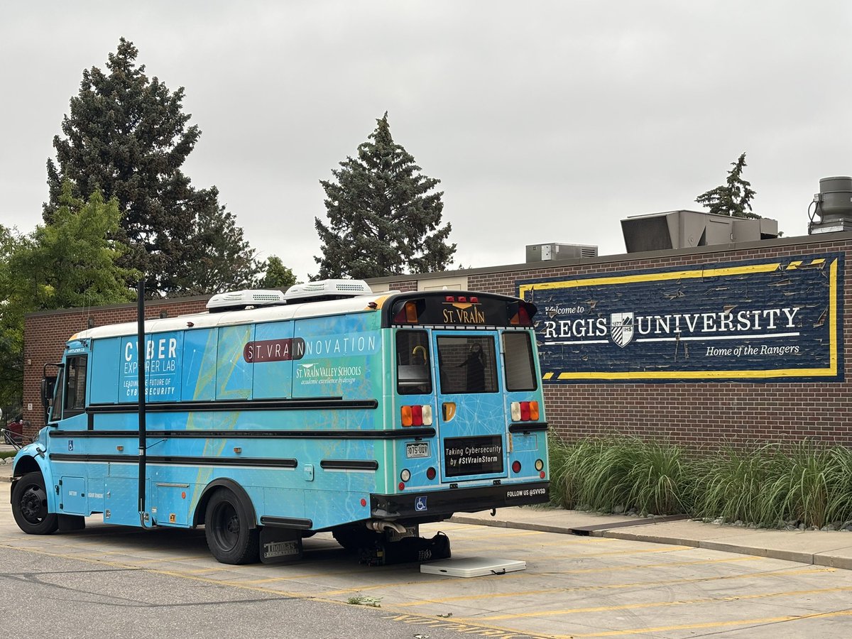 The Future-Ready Innovation Lab (@svvsdmobilelabs) on Twitter photo Our team had a fantastic visit to <a href="/RegisUniversity/">Regis University</a> for the Porter Billups Leadership Academy with the Cyber Explorer Lab! What a great group of students and a fun opportunity to learn about different elements of cybersecurity. #StVrainStorm <a href="/SVVSDdeputy/">Jackie Kapushion, Ed.D.</a> <a href="/SuptEmeritus/">Don Haddad</a> <a href="/SVVSD/">St. Vrain Valley Schools</a> Our team had a fantastic visit to <a href="/RegisUniversity/">Regis University</a> for the Porter Billups Leadership Academy with the Cyber Explorer Lab! What a great group of students and a fun opportunity to learn about different elements of cybersecurity. #StVrainStorm <a href="/SVVSDdeputy/">Jackie Kapushion, Ed.D.</a> <a href="/SuptEmeritus/">Don Haddad</a> <a href="/SVVSD/">St. Vrain Valley Schools</a>