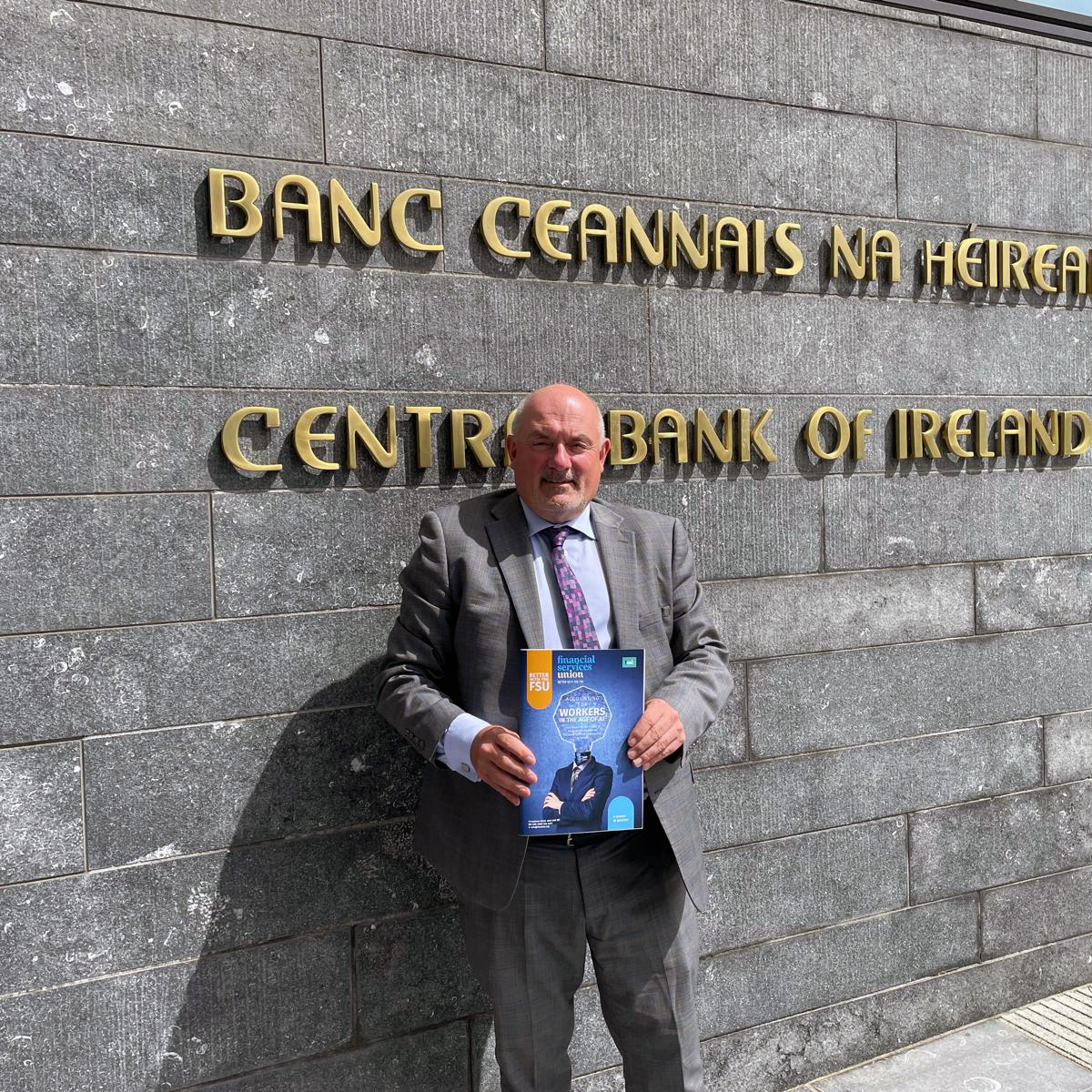 A productive meeting with Domhnall Cullinan, Director of Banking, Payments, and Credit Unions <a href="/centralbank_ie/">Central Bank of Ireland</a> 

We discussed outsourcing roles in banking, the new CBI Consumer Code, and more..

Shared our research on AI’s potential impact in financial services, launching Thursday