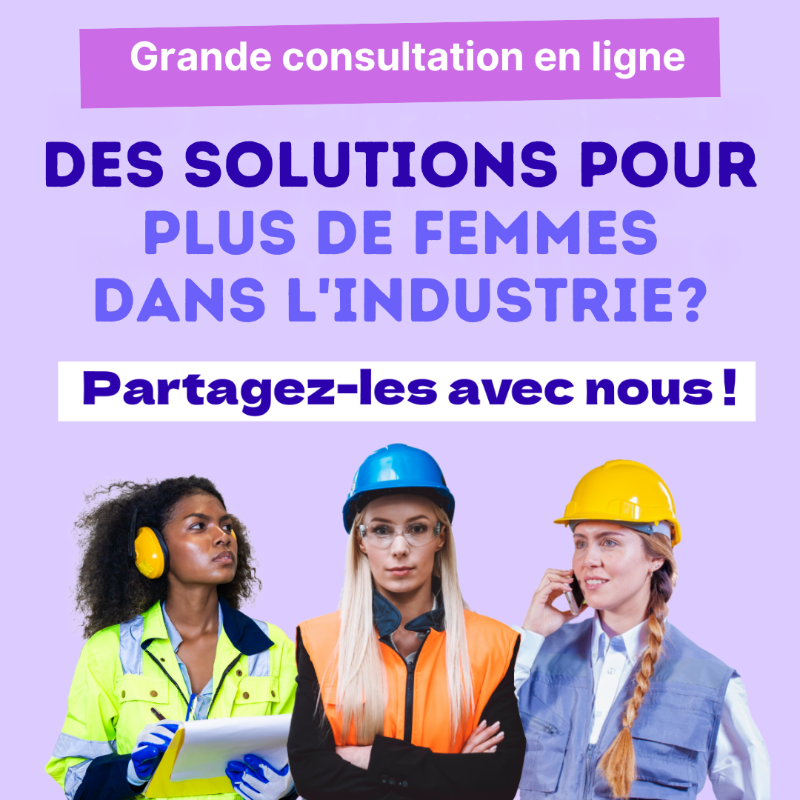 Make_org's tweet photo. 👩‍💻 Seulement 24 % des ingénieurs dans l’industrie sont des femmes.

Et si vos idées contribuaient à rendre le secteur plus équitable et plus attractif ?

👉 Participez à la consultation lancée par CCI France
