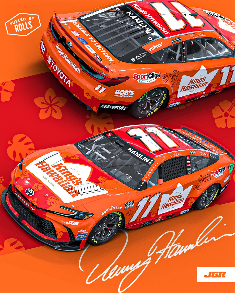 Fresh out the oven 🔥🍞  

Celebrating 75 years of King’s Hawaiian with a brand-new scheme — fueled by rolls and ready to race.