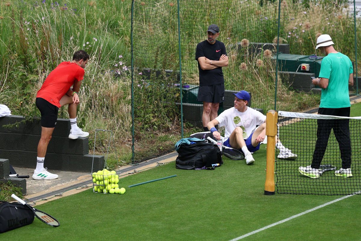 Jannik Sinner &amp; Grigor Dimitrov 

#Wimbledon