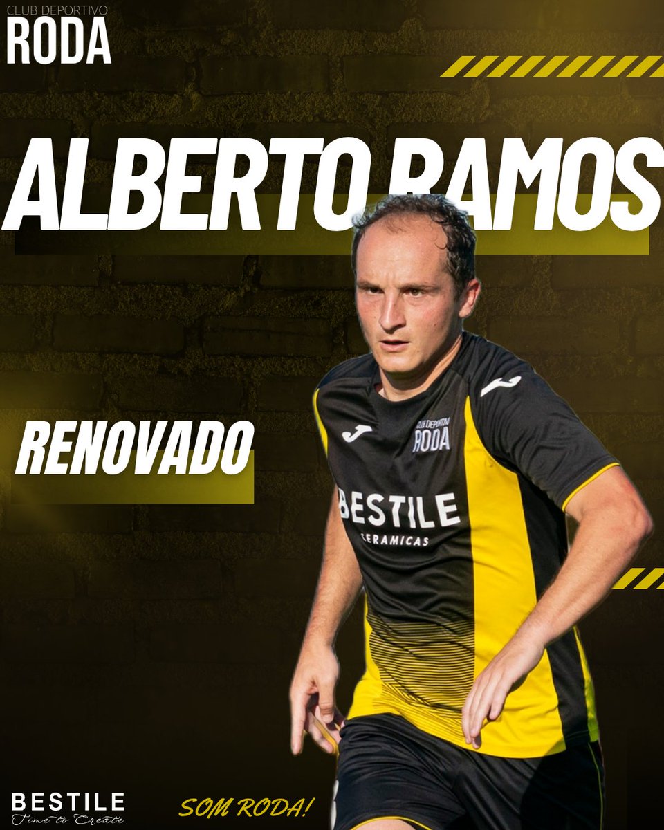 CD Roda (@cdroda) on Twitter photo ¡Alberto Ramos amplía su compromiso con el #CDRoda ✍️!
El defensa ondense liderará la zaga gualdinegra una temporada más 🛡️.
𝗦𝗼𝗺 𝗥𝗼𝗱𝗮, <a href="/_albertoramos15/">Alberto Ramos</a> ⚫️🟡! ¡Alberto Ramos amplía su compromiso con el #CDRoda ✍️!
El defensa ondense liderará la zaga gualdinegra una temporada más 🛡️.
𝗦𝗼𝗺 𝗥𝗼𝗱𝗮, <a href="/_albertoramos15/">Alberto Ramos</a> ⚫️🟡!