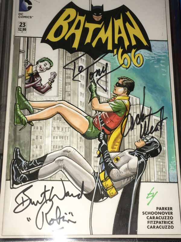 After you pick up the sketch cover, it's yours to do with as you please.  But this one jarred a bit.  I'm not sure Adam knew it was a drawing when he signed it...