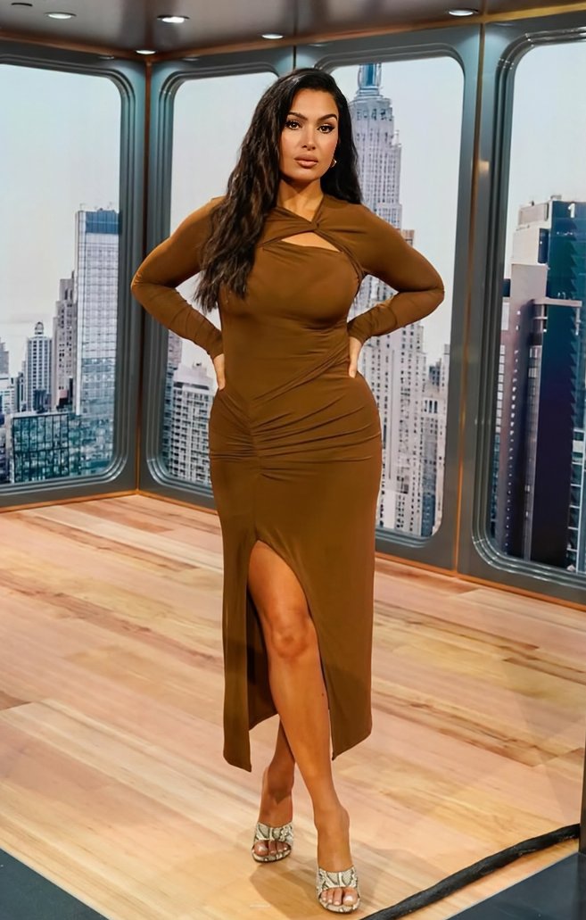 molly qerim blue dress Molly Qerim | Seat at the table