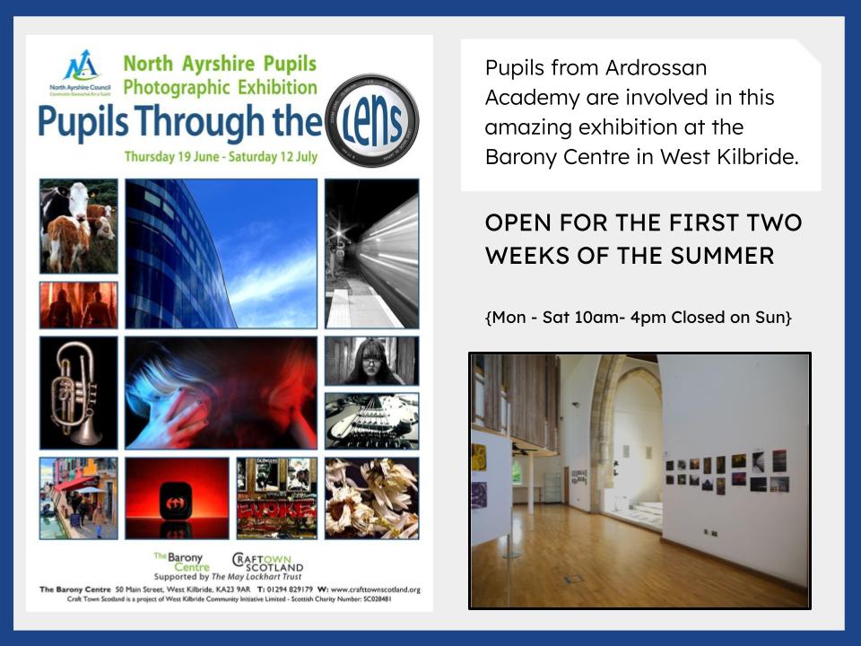 ArdAcademy's tweet photo. We are proud to share that we have pupils participating in the 'Pupils through the lens' exhibition at the Barony Centre in West Kilbride that showcases work of pupils from Across North Ayrshire. This includes our own Zac H's award winning photograph, 'A Passing Train'. https://t.co/FgmR1j09pl