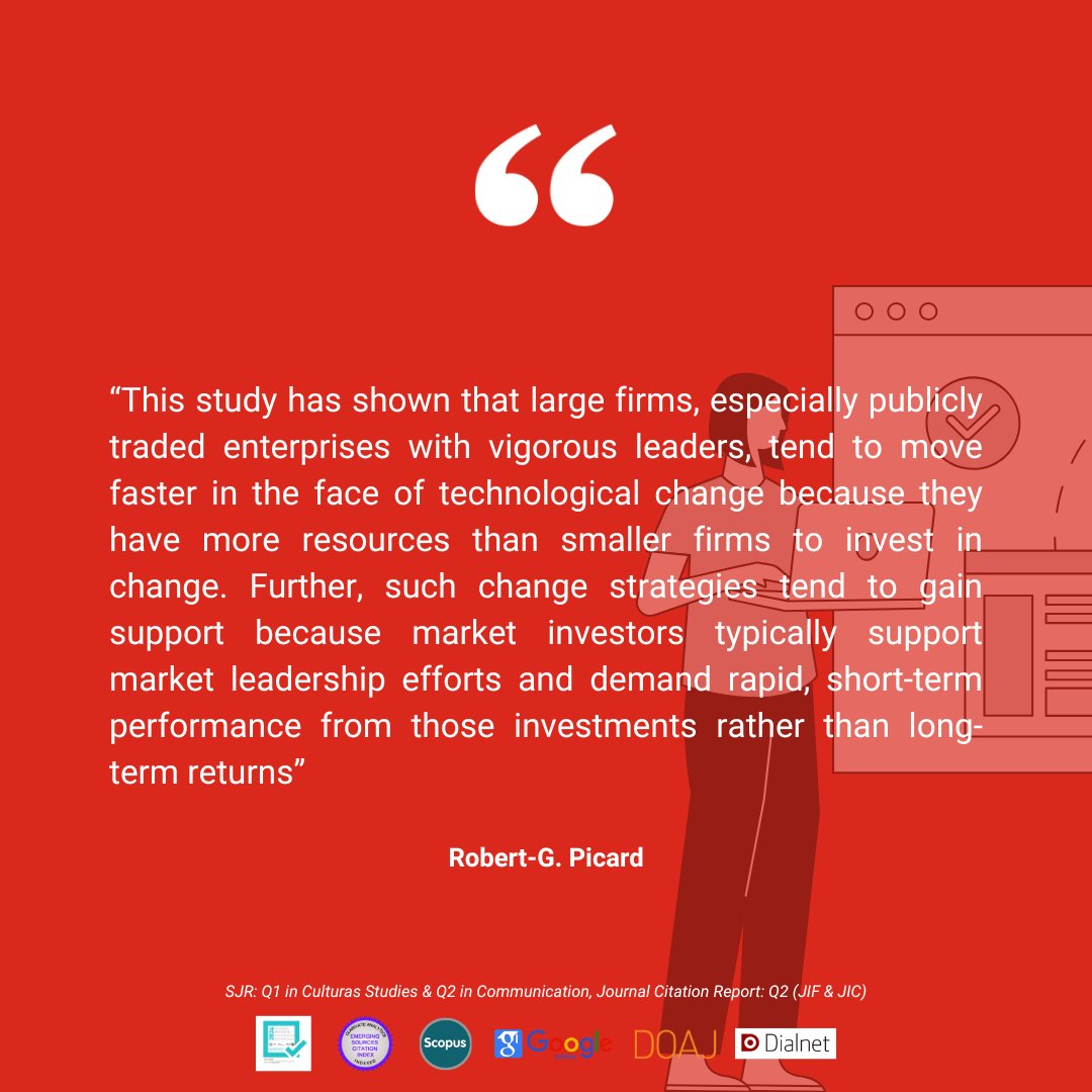 JournalCommSoc's tweet image. 📄“Bricks and Mortar Assets: Implications for Media Firm Resiliency and Sustainability” by Robert-G. Picard
doi.org/10.15581/003.3…
#OpenAccess #Communication #Academic #Ownership #Media #Sustainability #Resiliency