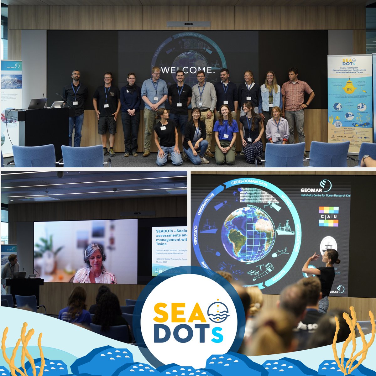 🌊 #SEADOTs at the Digital Twins of the Ocean Symposium 2025! An inspiring day of cross-disciplinary collaboration on #DigitalTwins of the Ocean. SEADOTs presented its work on integrating socio-ecological dimensions into marine digital twins.

Read more 👉 seadots-project.eu/seadots-digita…