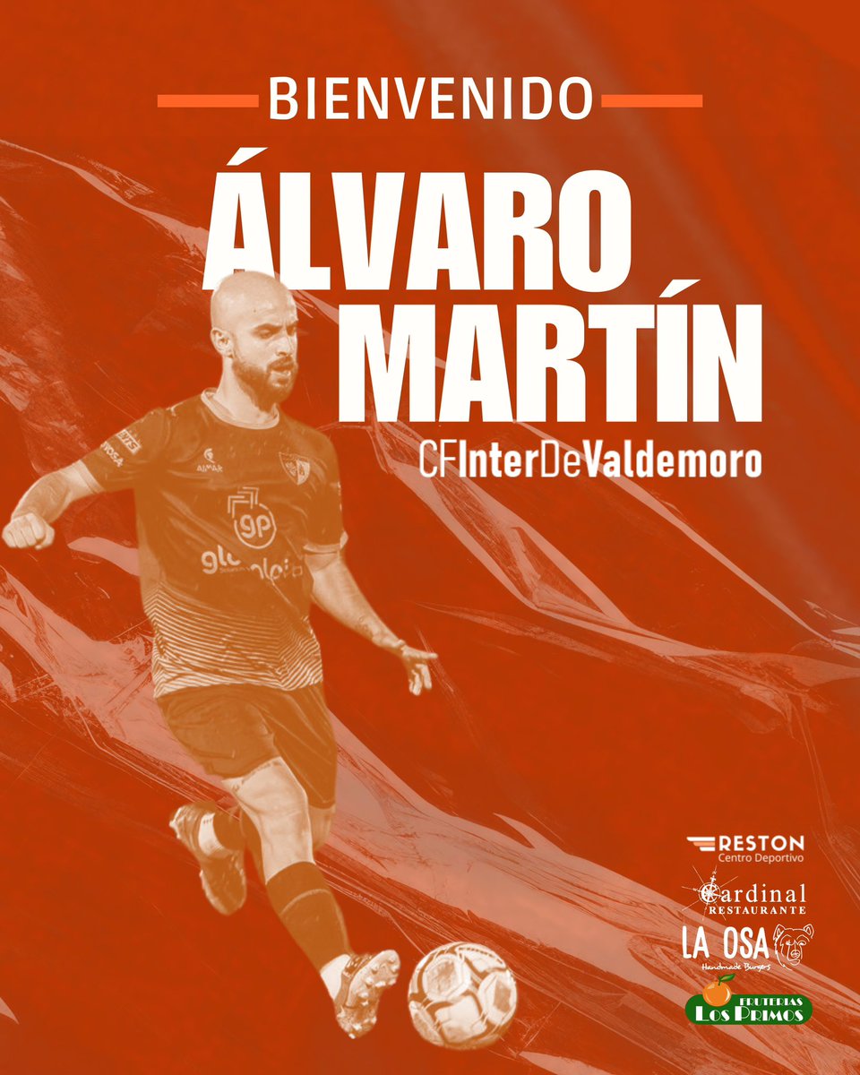 📢 OFICIAL | FICHAJE ✍️ ÁLVARO MARTÍN

Nos complace anunciar la incorporación de @alvaro19martin al CF Inter de Valdemoro, procedente del E.D. Moratalaz.

¡Bienvenido, @alvaro19martin ! ⚽🧙🏻‍♂️🪄

#VamosInter #InterDeValdemoro