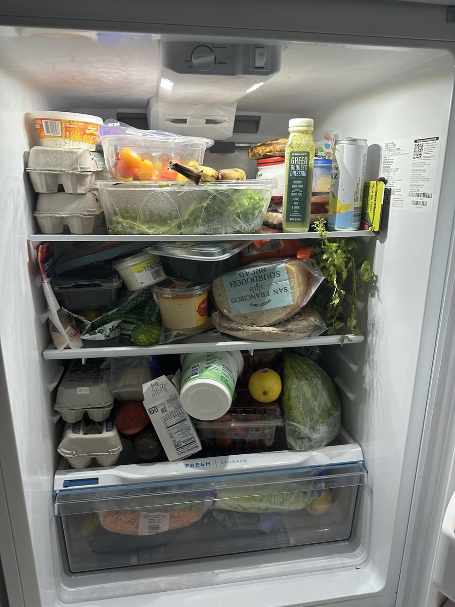 ohjustmeredith's tweet photo. You’ve heard of girl dinner. I present to you: girl fridge https://t.co/B8PKAQHaE4