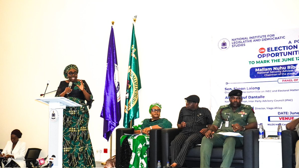 wipfng's tweet image. The ED of @wipfng joined the National Policy Dialogue on Elections &amp;amp; Technology hosted by @nildsnigeria.

From innovation to inclusion  WIPF is championing a tech-driven, gender-responsive electoral system. 

#WIPF #ElectionTechnology #WomenInPolitics #NILDS #InclusiveGovernance…