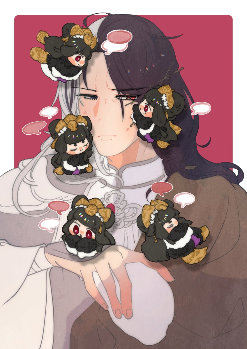 ［東離］曬委託

＼禍世螟蝗 Happy Birthday／

不哭不哭眼淚是珍珠
填飽肚子後打起精神來吧！

#サンファンアート
illustrator: 雞丁