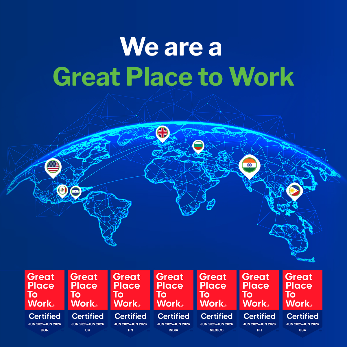 #ResultsCX is now officially Great Place To Work® Certified™ across the US, Honduras, Mexico, the Philippines, Bulgaria and, for the first time, India and the UK! Thank you to every ResultsCX team member for helping shape inclusive workplaces.  resultscx.com/press-release/…