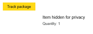 wyntolo's tweet photo. @AmazonHelp Can we stop this "Hidden for Privacy" nonsense on emails confirming orders? https://t.co/oiKha7NovE